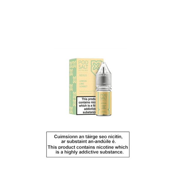 NEXUS LEMON LIME SORBET 10ML NICOTINE SALT E-LIQUID