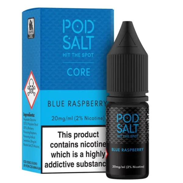 POD SALT BLUE RASPBERRY 10ML NICOTINE SALT E-LIQUID