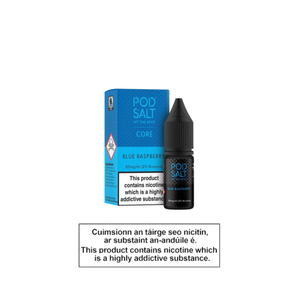 POD SALT BLUE RASPBERRY 10ML NICOTINE SALT E-LIQUID